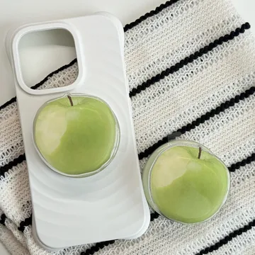 Green Apple Kindle Fruit Theme Bookish Book Lover MagSafe Phone Grip