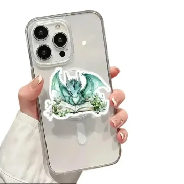 Fantasy Dragon with Book Dragon and Flowers Magical MagSafe Phone Grip