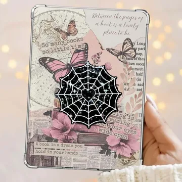 Goth Spider Web Spooky Boo Basket Goth Halloween Pumpkin Phone Grip