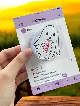 Chill Ghost Halloween Spooky Pumpkin Magnetic Cute Phone Grip