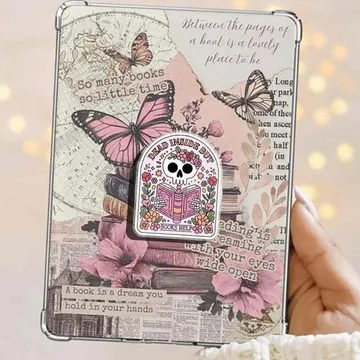 Dead Inside But Books Help Skull Reading Keeps Me Alive Phone Grip