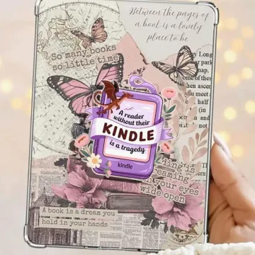 Purple Kindle Book Kawaii Bookish Book Lover Chibi Phone Grip