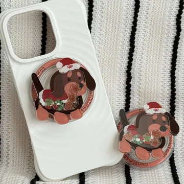 Christmas Gingerbread Man Christmas Santa MagSafe Phone Grip