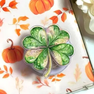St Patrick S Day Lucky Four Leaf Clover Shamrock Leprechaun Phone Grip