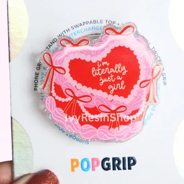 Literally Just a Girl Cake Kindle Bookish Book Lover Phone Grip