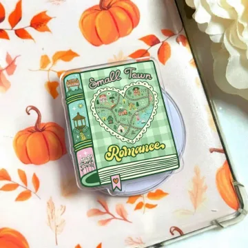 Small Town Romance Bookish Girlie Reader Kickstand Gift Phone Grip