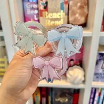 Pastel Bow Coquette Ribbon Kindle Gift for Her MagSafe Phone Grip