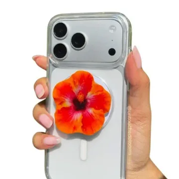 Sunset Hibiscus Cute Trendy Stylish Aesthetic MagSafe Phone Grip