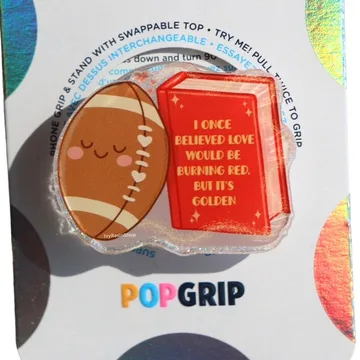 Girly Pop Football Kindle Bookish Book Lover Hockey Phone Grip