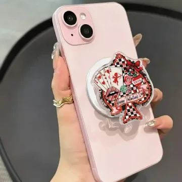 Western Valentines Day Coquette Valentines Day Bow Phone Grip