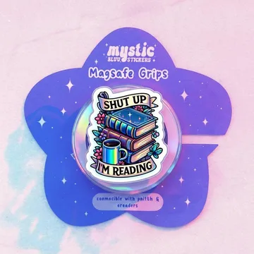 Shut Up I M Reading Magnetic Cute Trendy Stylish Phone Grip