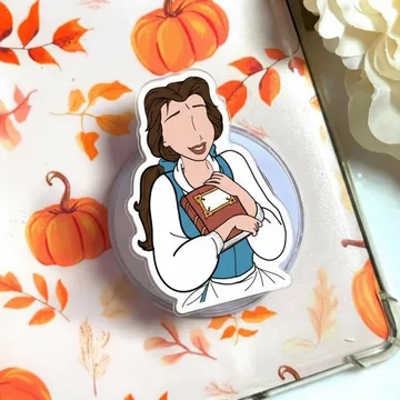 Whimsical Bookish Kindle Book Lover Magnetic Cute Phone Grip