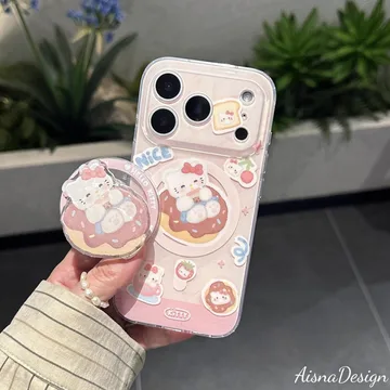 Hello Kitty Donut Cat Kitten Disney Sanrio Magnetic Phone Grip