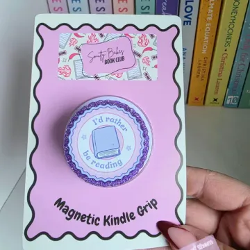 I D Rather Be Reading Purple Kindle Romance Reader Book Phone Grip