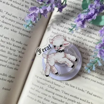 Punk Feral Lamb Lam Kindle Gift for Her Bookish Book Lover Phone Grip