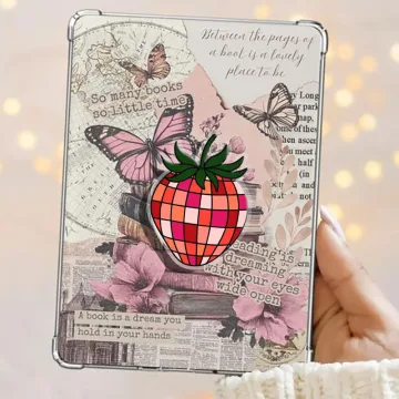 Disco Strawberry Kindle Bookish Book Lover Magnetic Phone Grip