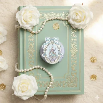 Pastel Blue Castle Princesscore Soft Girl Lavender Phone Grip