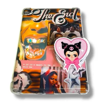 Romi Angel Poppie Y2K Retro Checkerboard Cute MagSafe Phone Grip