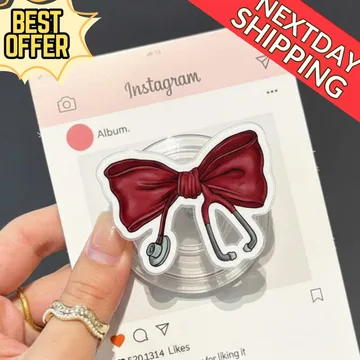 Nurse Bow Medical Stethoscope Nursing Coquette MagSafe Phone Grip