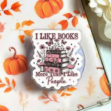 I Like Books Book Lover Kindle Bookish Magnetic Cute Phone Grip