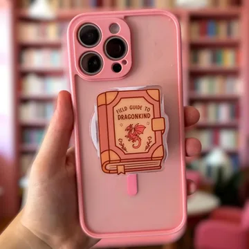 Field Guide to Dragonkind Kindle Fantasy Book Bookish Phone Grip