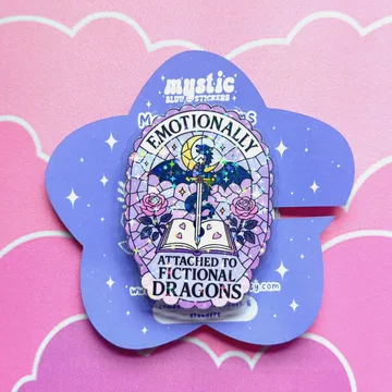 Fantasy Dragons Holographic Bookish Romantasy MagSafe Phone Grip