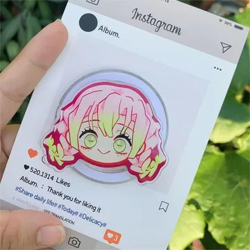 Kawaii Anime Girl Pinky Girl Chibi Smiley MagSafe Phone Grip