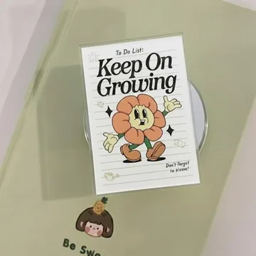 Keep on Growing Positive Flower Quote Secure and Cheerful Phone Grip