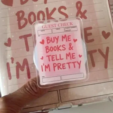 Guest Check Buy Me Books Tell Me I M Pretty Coquette Phone Grip