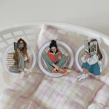 Book Girl for Cozy Readers the Reader Secure and Gift Phone Grip
