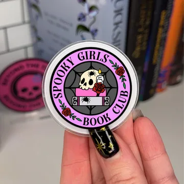 Spooky Girls Book Club Halloween Pumpkin Magnetic Phone Grip
