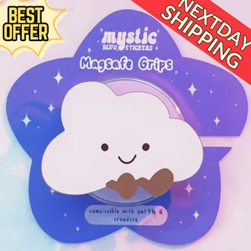 Kawaii Cloud Chibi Smiley Cute Trendy Stylish MagSafe Phone Grip