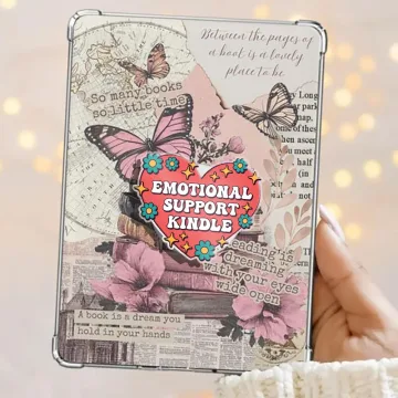 Emotional Support Kindle Red Heart Kindle Book Bookish Phone Grip