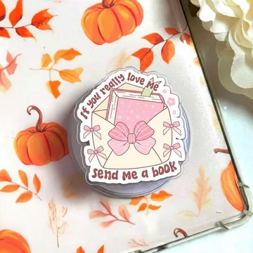 Send Me a Book Magnetic Cute Trendy Stylish Phone Grip