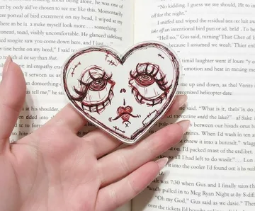 Spooky Heart Eye Dark Halloween Pumpkin Valentine Phone Grip