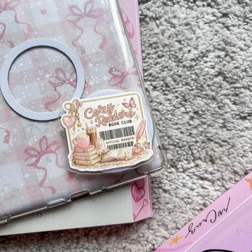 Cozy Readers Book Club Official Member Expanding Magnetic Phone Grip