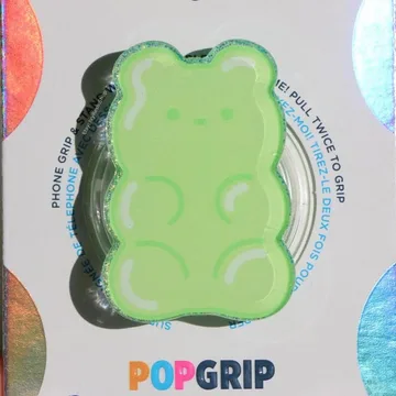Green Gummy Bear Kindle Bookish Book Lover Magnetic Phone Grip