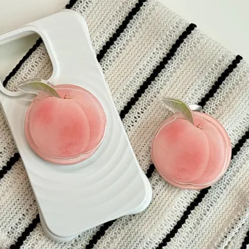 Peach Pink Peach Kindle Fruit Bookish Book Lover MagSafe Phone Grip