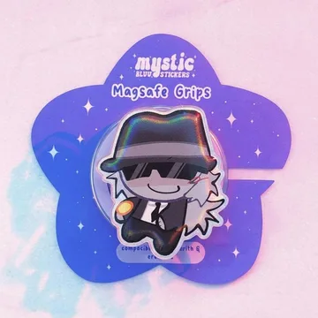 Chance Flip a Coin Chibi Character Kawaii MagSafe Phone Grip