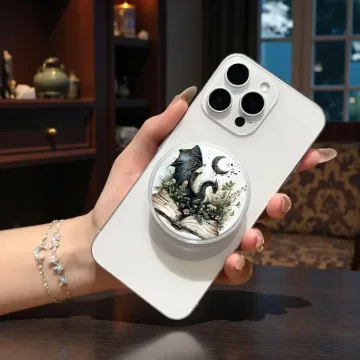 Dragon with Books and Moon Unicorn Mermaid MagSafe Phone Grip