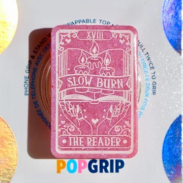 Romance Slow Burn Tarot Kindle Pink Pearlescent Bookish Phone Grip
