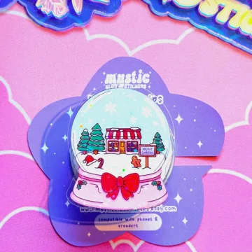 Christmas Holographic Snowglobe Bookstore Kindle MagSafe Phone Grip