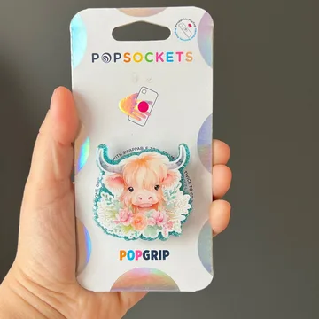 Highland Cow Highland Cow Pig Chicken Magnetic Cute Phone Grip