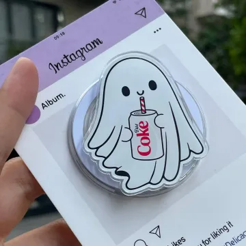 Ghost with Soda Kindle Bookish Book Lover MagSafe Phone Grip