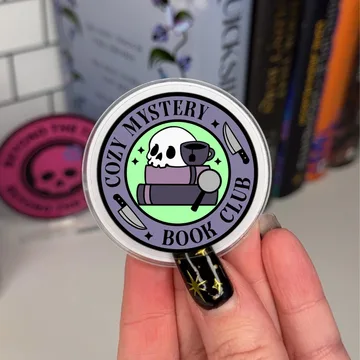 Cozy Mystery Book Club Magnetic Cute Trendy Stylish Phone Grip