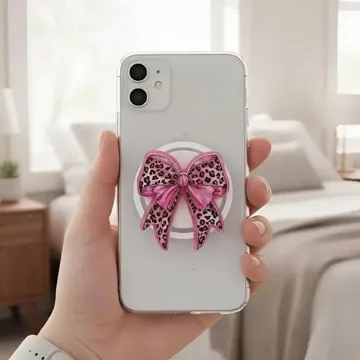 Bow Valentine Gift Cell Expanding Gift for Her MagSafe Phone Grip