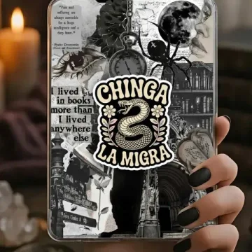 Chinga La Migra Immigrant Rights Kindle No Human Bookish Phone Grip