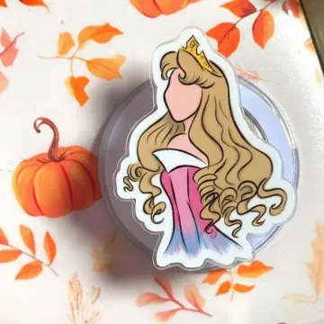 Faceless Pink Princess Magnetic Cute Trendy Stylish Phone Grip