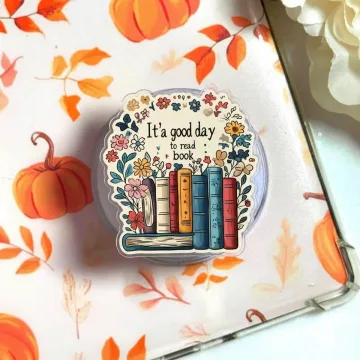 It S a Good Day to Read a Book Magnetic Cute Trendy Phone Grip