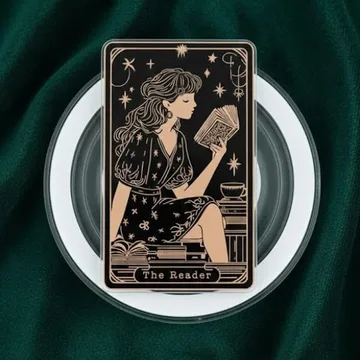 Reader Featuring a Book Girl Reading Book Lover Secure Phone Grip